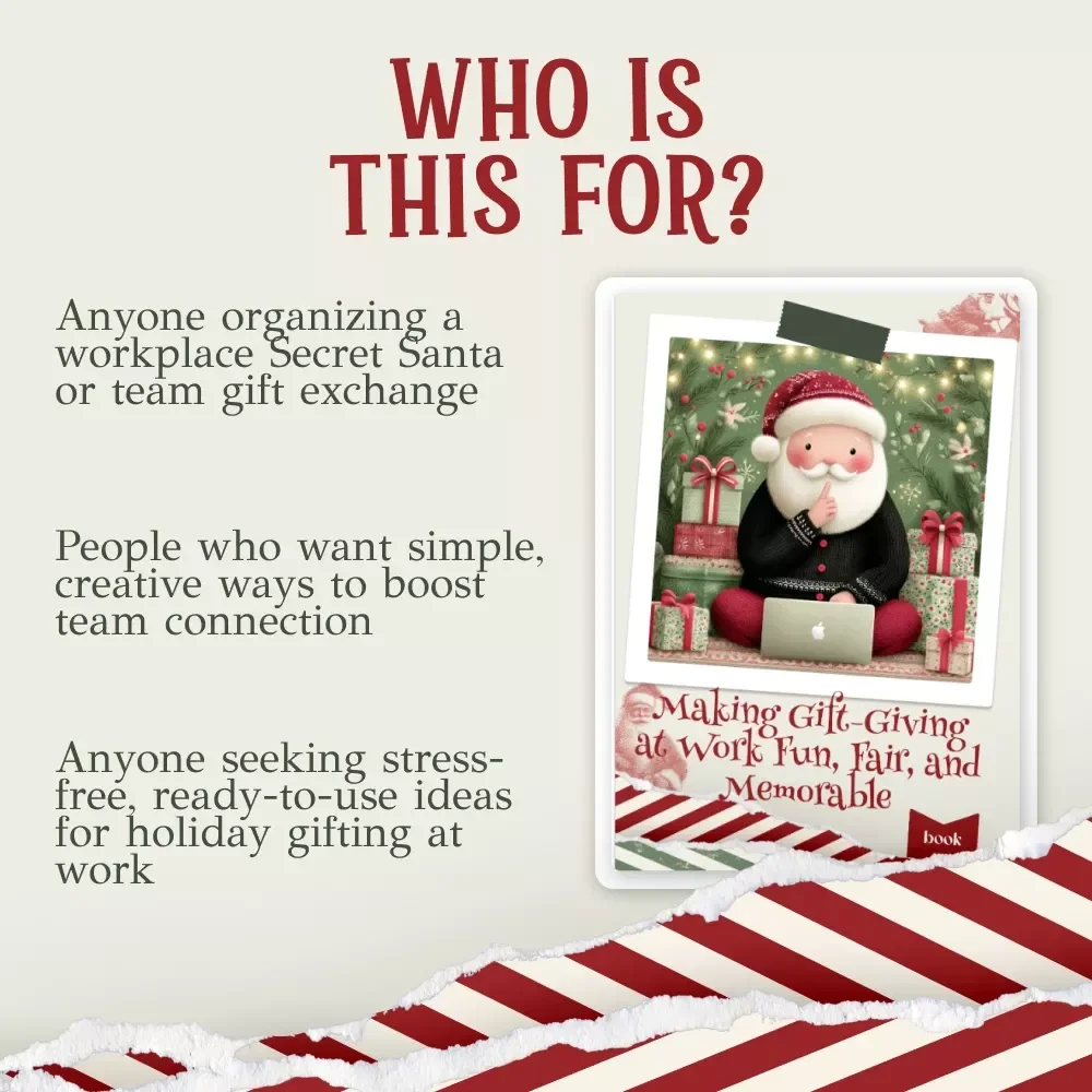 Making Gift-Giving at Work Fun, Fair, and Memorable | Secret Santa Office Guide | Workplace Gift Exchange Ideas | Digital Download