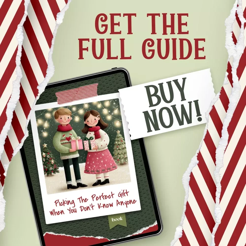 Picking the Perfect Gift When You Don’t Know Anyone | Secret Santa Helper Ebook | What to Get for Secret Santa When You Don't Know the Person | Gifting Guide for Tricky Recipients
