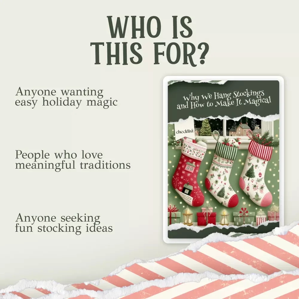 Why We Hang Stockings and How to Make It Magical | Printable Christmas Checklist | Holiday Tradition Guide | Festive Decor Ritual | why we hang stockings