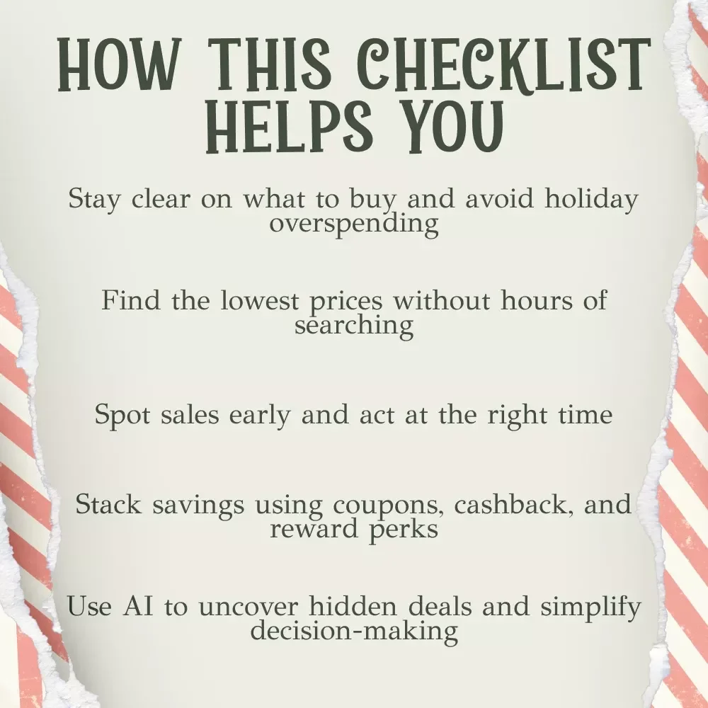 The Christmas Deal Hunter’s Checklist – Holiday Savings Planner, Budget & Gift Guide | Printable Digital Checklist for Smart Shoppers | how to find deals before christmas | Pre-Christmas Deal Strategy