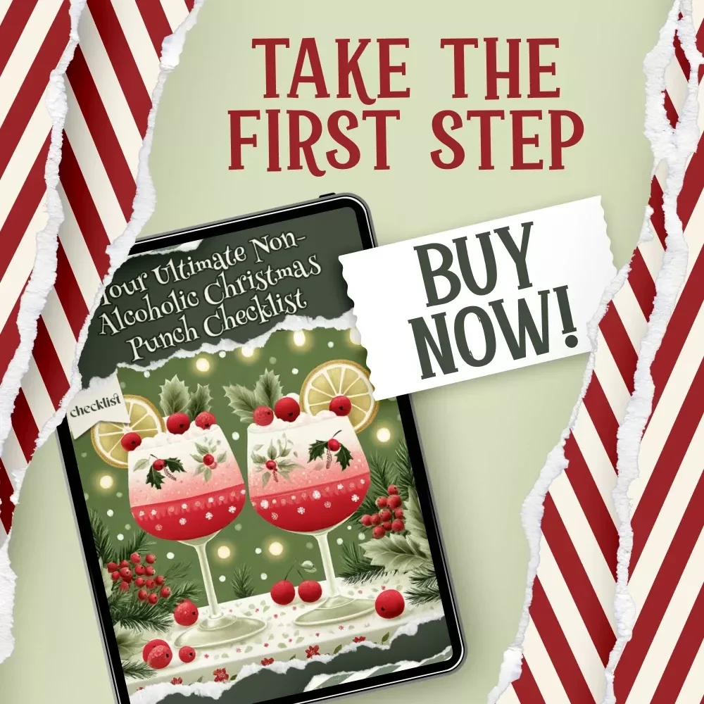 Your Ultimate Non-Alcoholic Christmas Punch Checklist | Festive Holiday Recipe Guide for Entertaining | Instant Download | how to make a non-alcoholic christmas punch Essentials