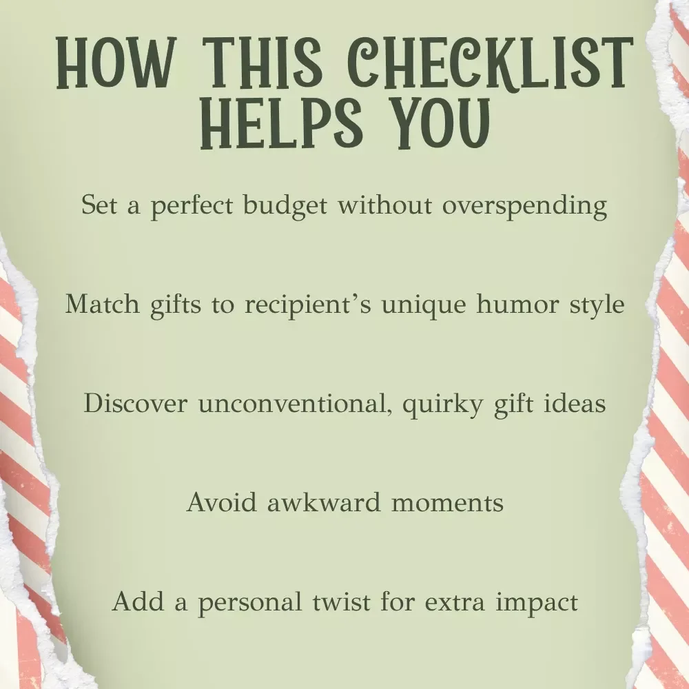 The Hilarious Secret Santa Gift Checklist: Your Ultimate Guide to Gag Gifts That Will Leave Everyone Laughing