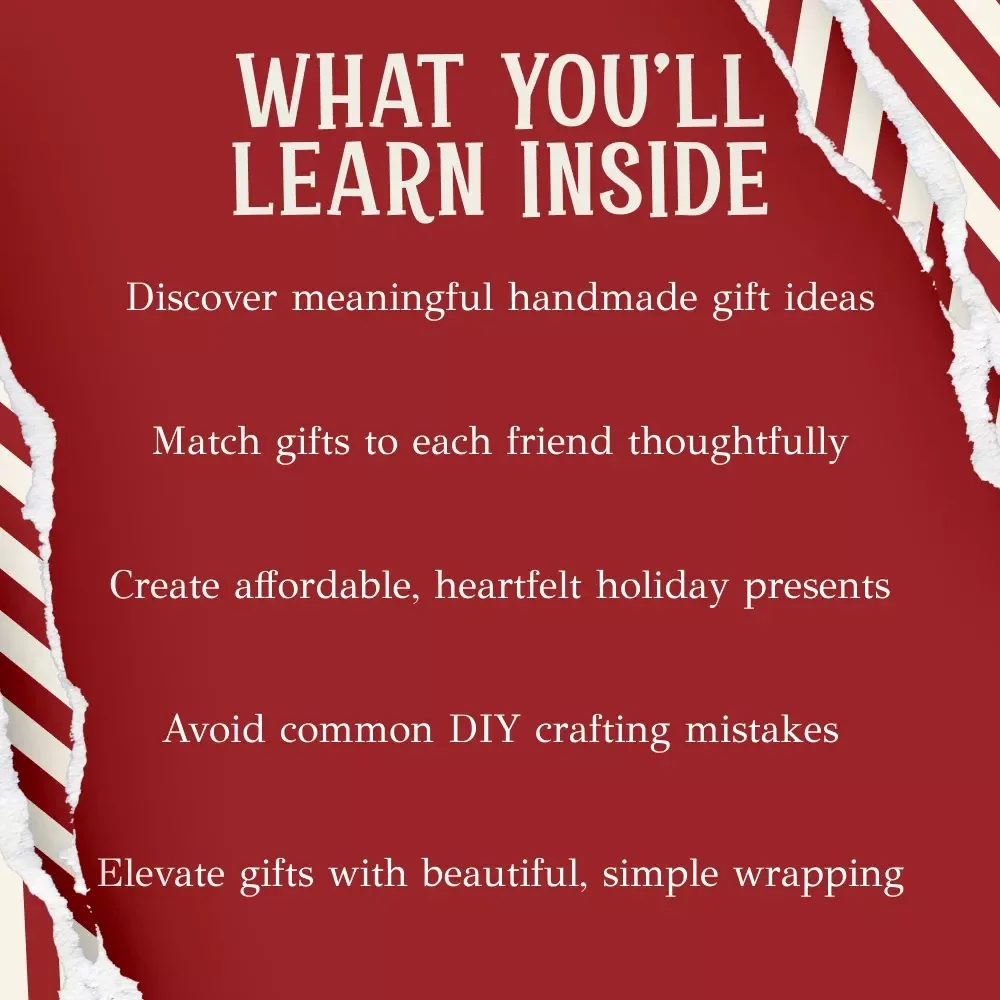 The Best DIY Christmas Gifts for Friends | Digital Download Guide, DIY Holiday Gift Ideas eBook, Handmade Christmas Checklist