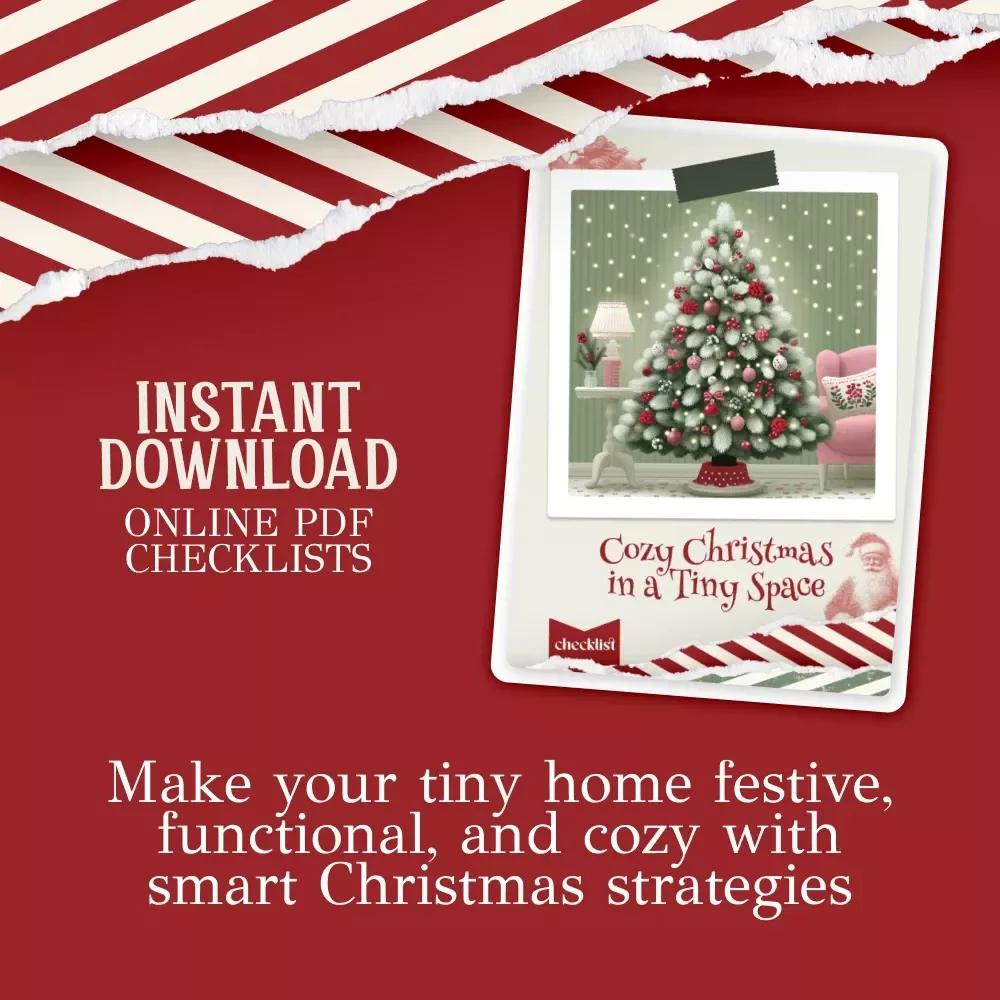Cozy Christmas in a Tiny Space – Minimalist Holiday Checklist for Small Apartments | How to Plan a No-Stress Christmas in a Small Living Space