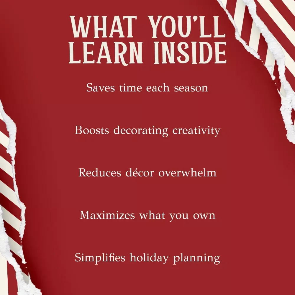 The Art of Holiday Makeovers | Christmas Decor Rotation eBook | Festive Theme Planning Guide | How to Rotate Christmas Decor Themes Year to Year