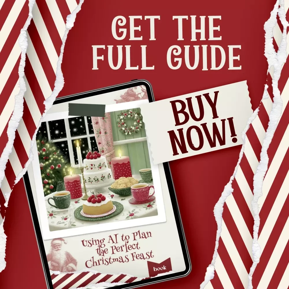 Using AI to Plan the Perfect Christmas Feast – Holiday Menu eBook | Digital Download | how to use ai for christmas meal planning Guide