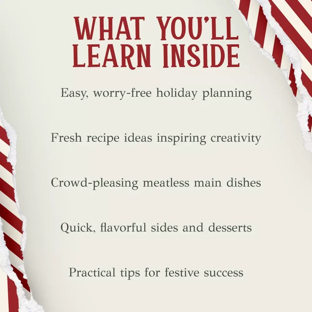 Festive Feasts Without Meat | Christmas Vegetarian Meal Ideas eBook | Holiday Cooking Guide for What to Serve at a Christmas Vegetarian Meal