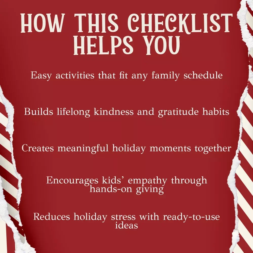 12 Joyful Ways to Teach Kids About Giving at Christmas – Printable Christmas Giving Guide for Families, Holiday Kindness Activities, Kids Gratitude & Generosity eBook