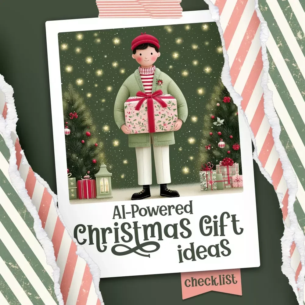 AI-Powered Christmas Gift Ideas Checklist | Digital Download | Holiday Planning Guide for Stress-Free Shopping | how to use ai to generate christmas gift ideas under budget | Unique Christmas Gifting Helper