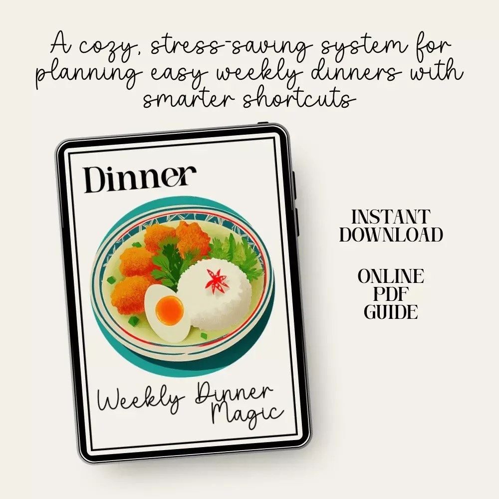 Weekly Dinner Magic | Cozy Weekly Dinner Plan eBook | Meal Planning Guide for Stress-Free Evenings | Digital Download