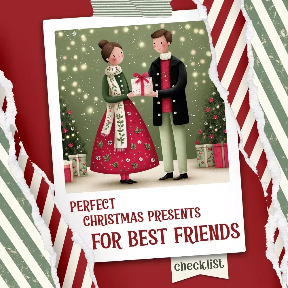 Perfect Christmas Presents for Best Friends Checklist | Ultimate Gift-Planning Guide | Printable Digital Download for Thoughtful christmas presents for best friends