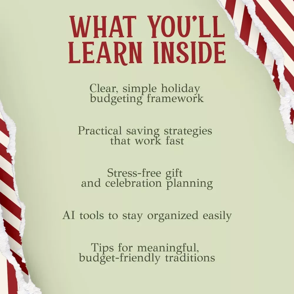 Cozy Finances | Christmas Budget Planner eBook for Families | Holiday Money Guide | how to plan a christmas family budget | Festive Savings & Stress-Free Planning