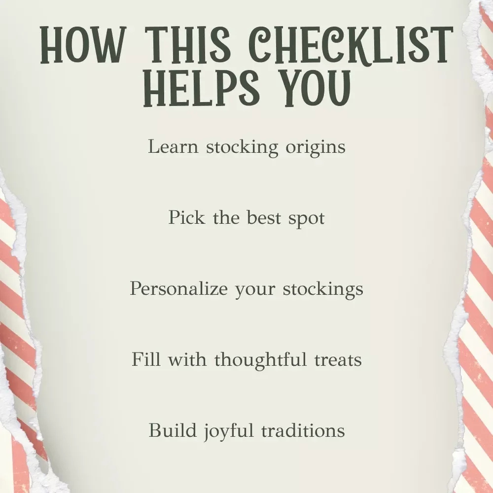 Why We Hang Stockings and How to Make It Magical | Printable Christmas Checklist | Holiday Tradition Guide | Festive Decor Ritual | why we hang stockings