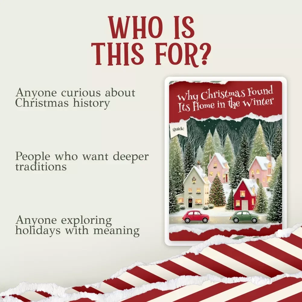 Why Christmas Found Its Home in the Winter | Historical Christmas Guide | Digital Download | Festive History eBook | why did people start celebrating christmas in december