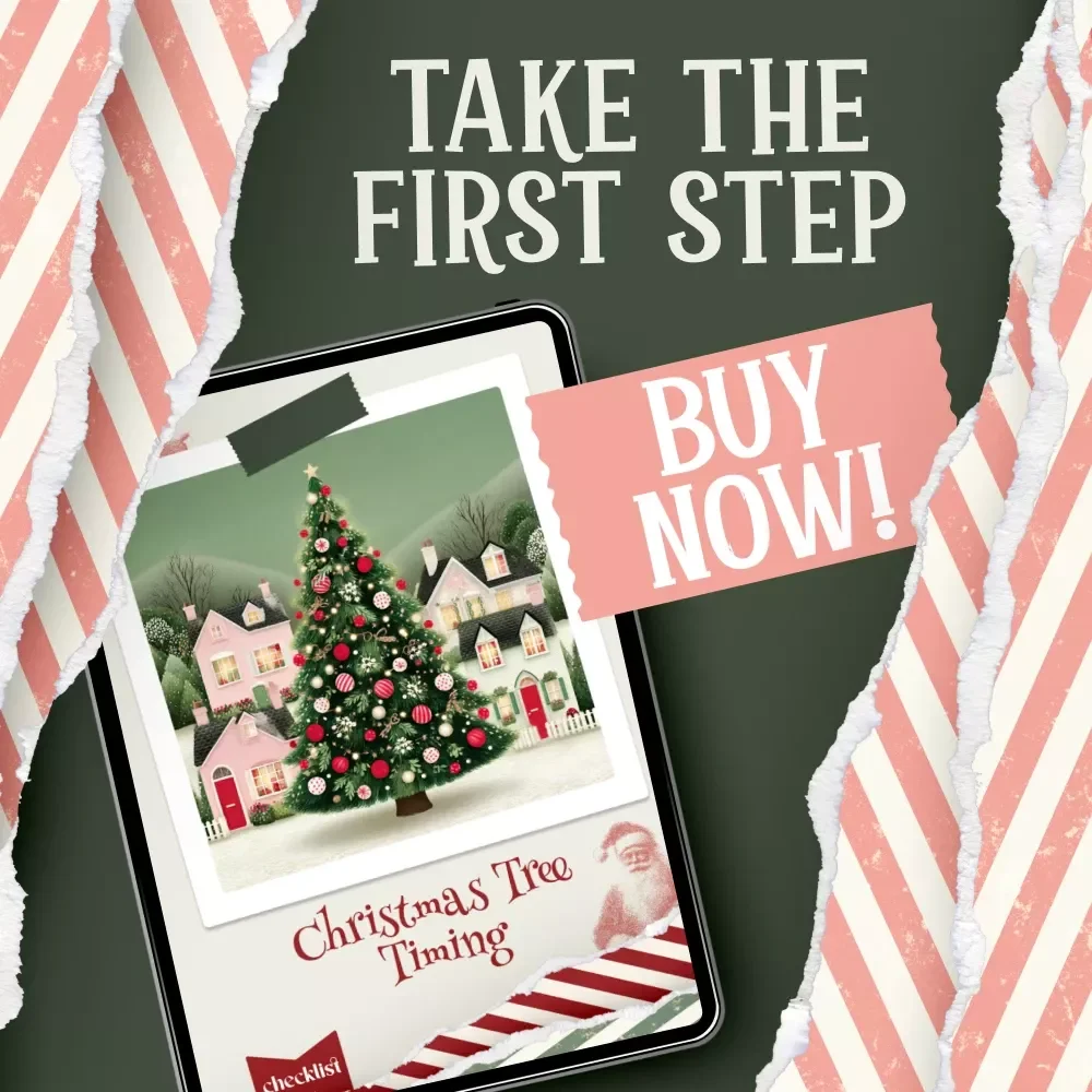 Christmas Tree Timing Checklist | Holiday Decor Planner | Festive Guide for When Should You Put Up Your Christmas Tree | Seasonal Decorating Timeline Printable