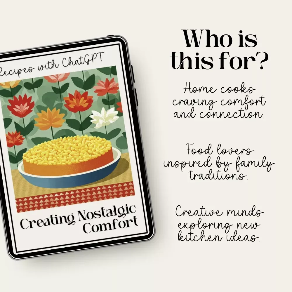 Creating Nostalgic Comfort Recipes with ChatGPT | Digital Cooking Guide for Rediscovering Classic Flavors | Learn to Recreate Family Favorites Using AI