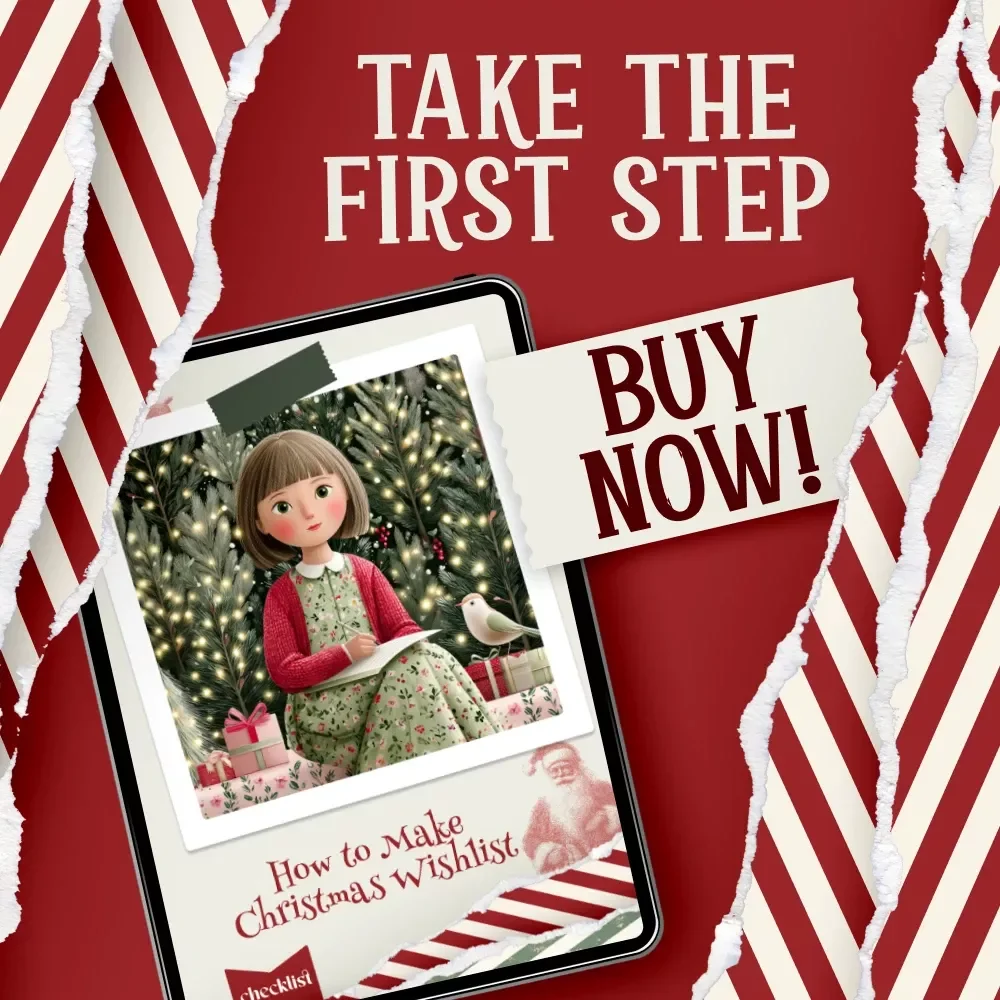 How to Make Christmas Wishlist Checklist | Printable Holiday Guide | Festive Step-by-Step Wish List Planner | how to make a christmas wishlist