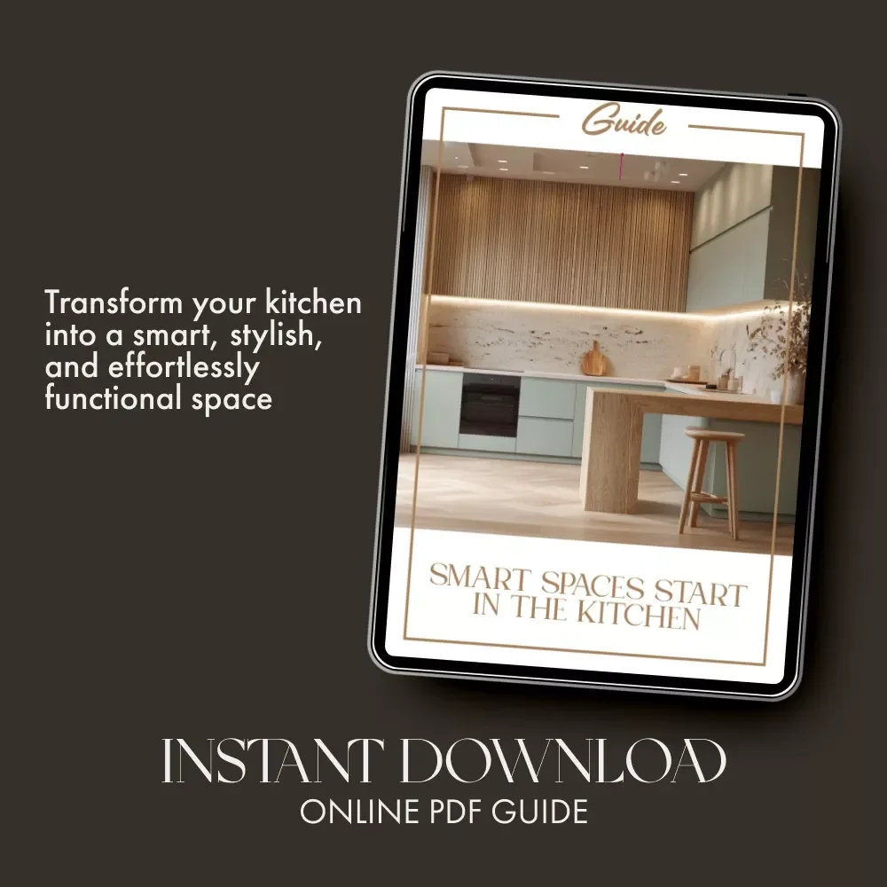 Smart Spaces Start in the Kitchen — A Practical Guide on How to Plan Kitchen Storage for Modern Homes | Digital Download for Decluttering, Organizing & Designing Smarter Kitchens