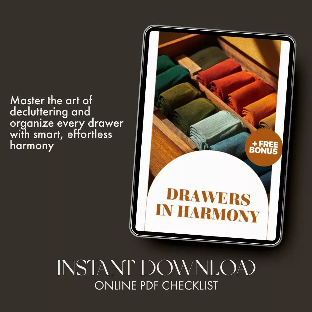 Drawers in Harmony | Minimalist Drawer Organization Guide | Home Storage & AI Organization Checklist