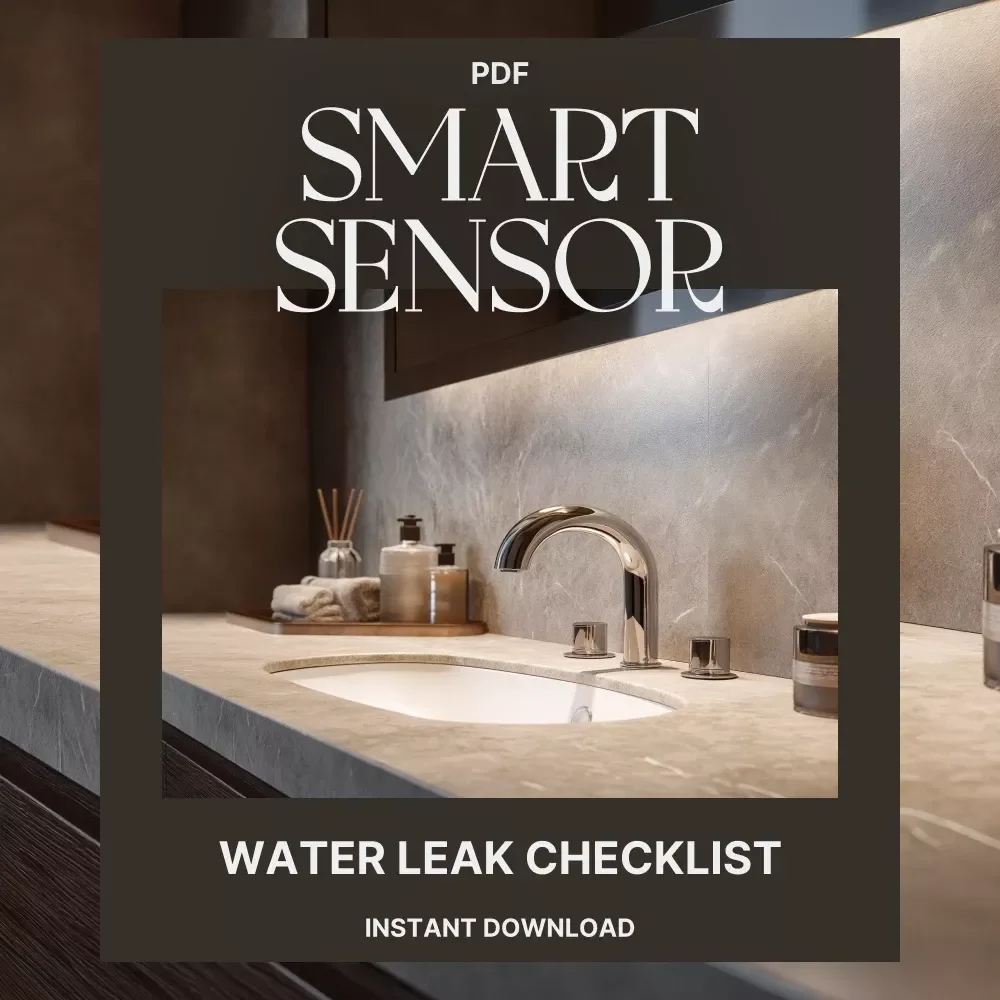 The Smart Water Leak Sensor Checklist | Home Protection Guide | Digital Download | Do I Need a Smart Water Leak Sensor?