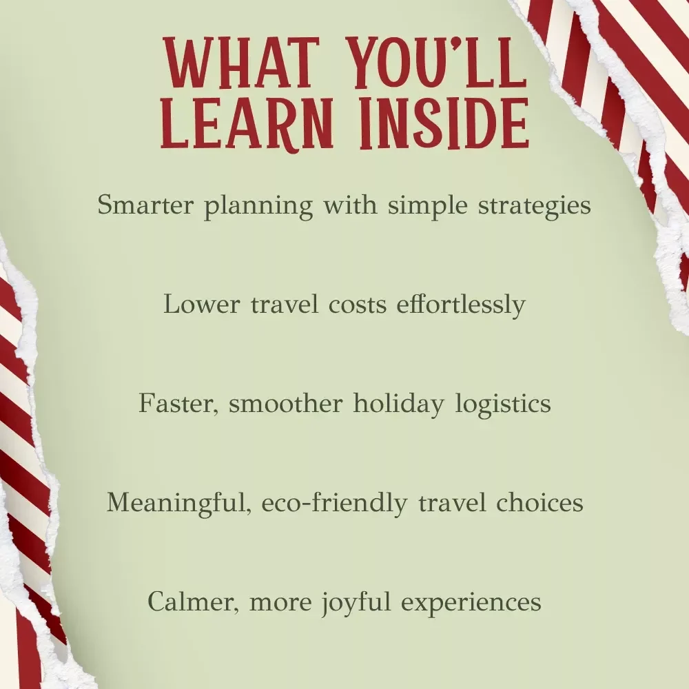 Traveling During Christmas | Holiday Travel eBook Guide for Stress-Free Winter Trips | Tips for Traveling During Christmas