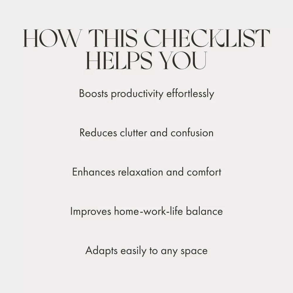The Ultimate Checklist for Creating Activity Zones | Printable Home & Office Organization Guide | How to Create Zones for Different Activities | Digital Download
