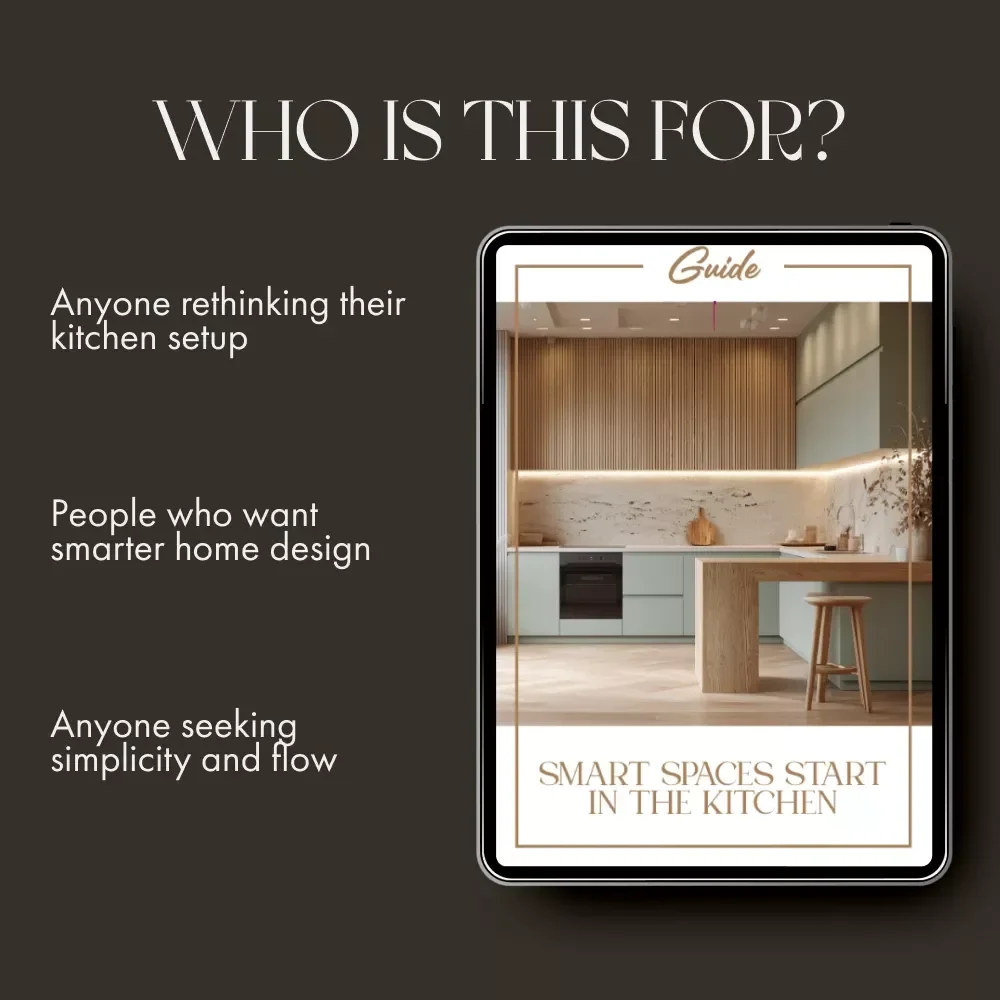 Smart Spaces Start in the Kitchen — A Practical Guide on How to Plan Kitchen Storage for Modern Homes | Digital Download for Decluttering, Organizing & Designing Smarter Kitchens