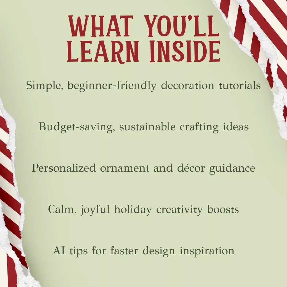 Making Your Own Christmas Decorations Ebook | DIY Holiday Craft Guide | how to make your own christmas decorations | Festive Handmade Décor Tutorials for a Cozy Christmas