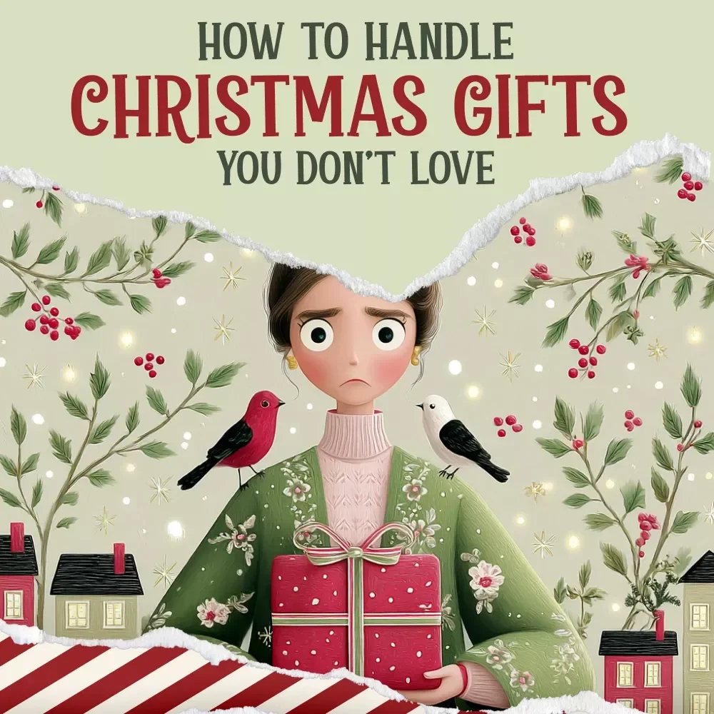 How to Handle a Christmas Gift You Don’t Love | Holiday Etiquette Guide | Christmas Digital Download | Gifting Manners Checklist for Graceful Reactions