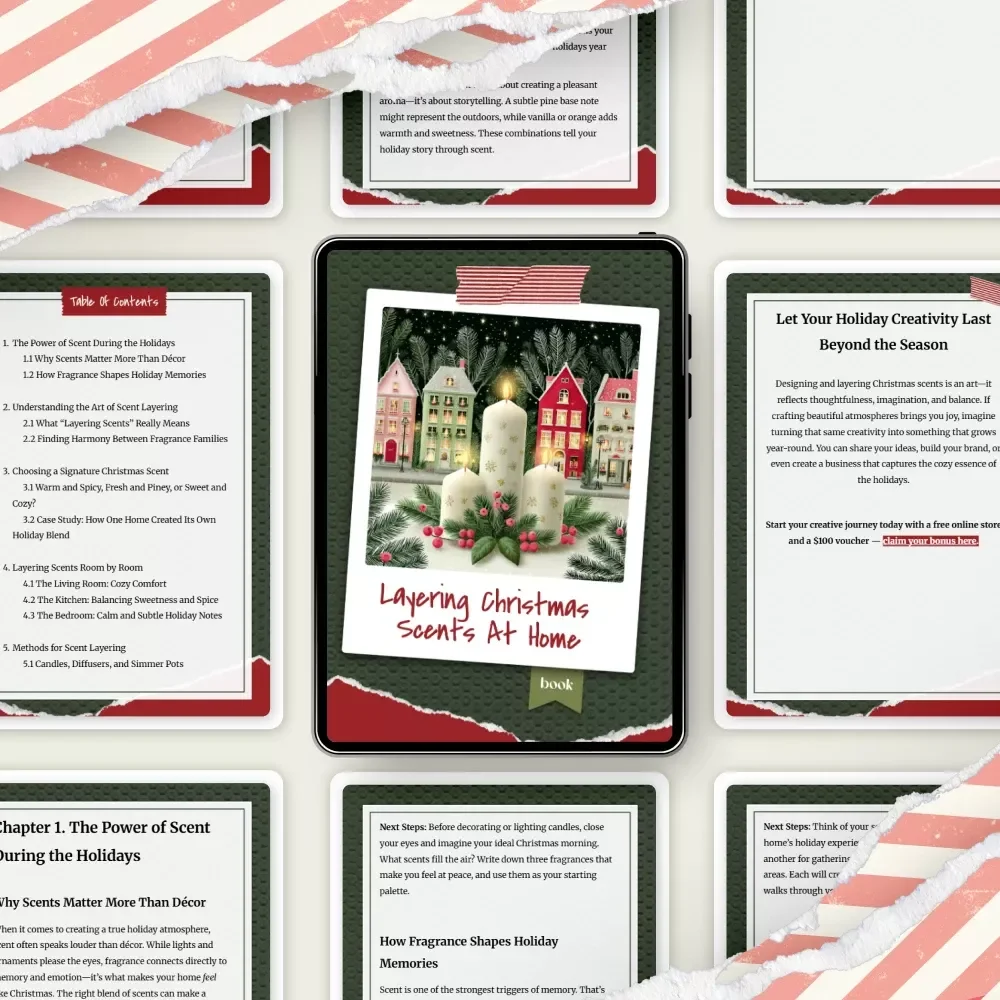 Layering Christmas Scents at Home – The Best Way to Layer Christmas Scents in Your Home | eBook Guide for Holiday Aromas