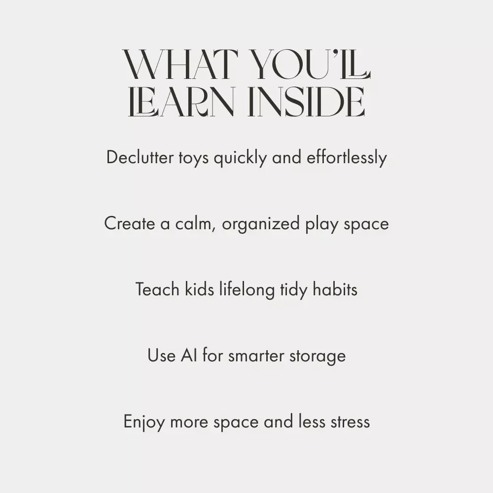 Toy Haven Made Simple | Declutter & Organize Kids’ Toys | Digital Guide, Printable eBook & AI Toy Organization Tips for Parents