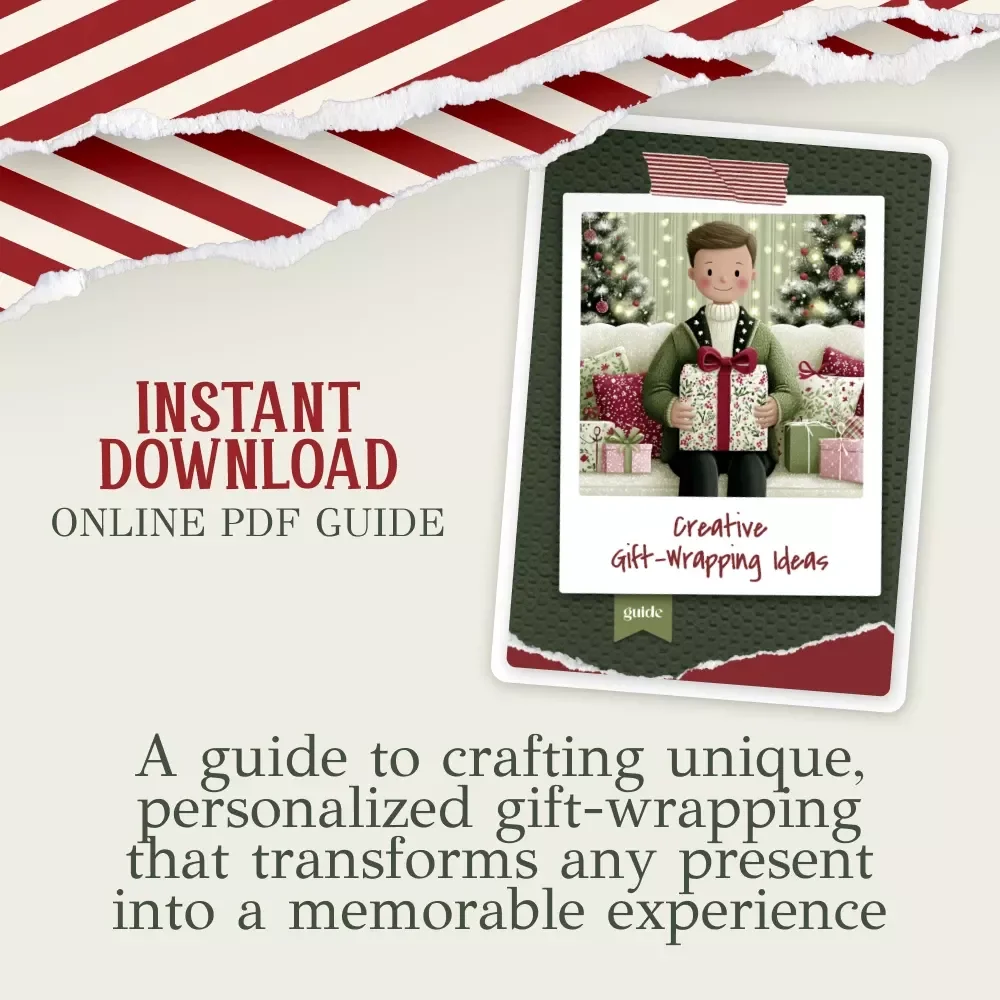 Creative Gift-Wrapping Ideas | Printable Digital Guide for How to Wrap Gifts Creatively | Unique DIY Wrapping Techniques, Personalization Tips & Eco-Friendly Gift Presentation