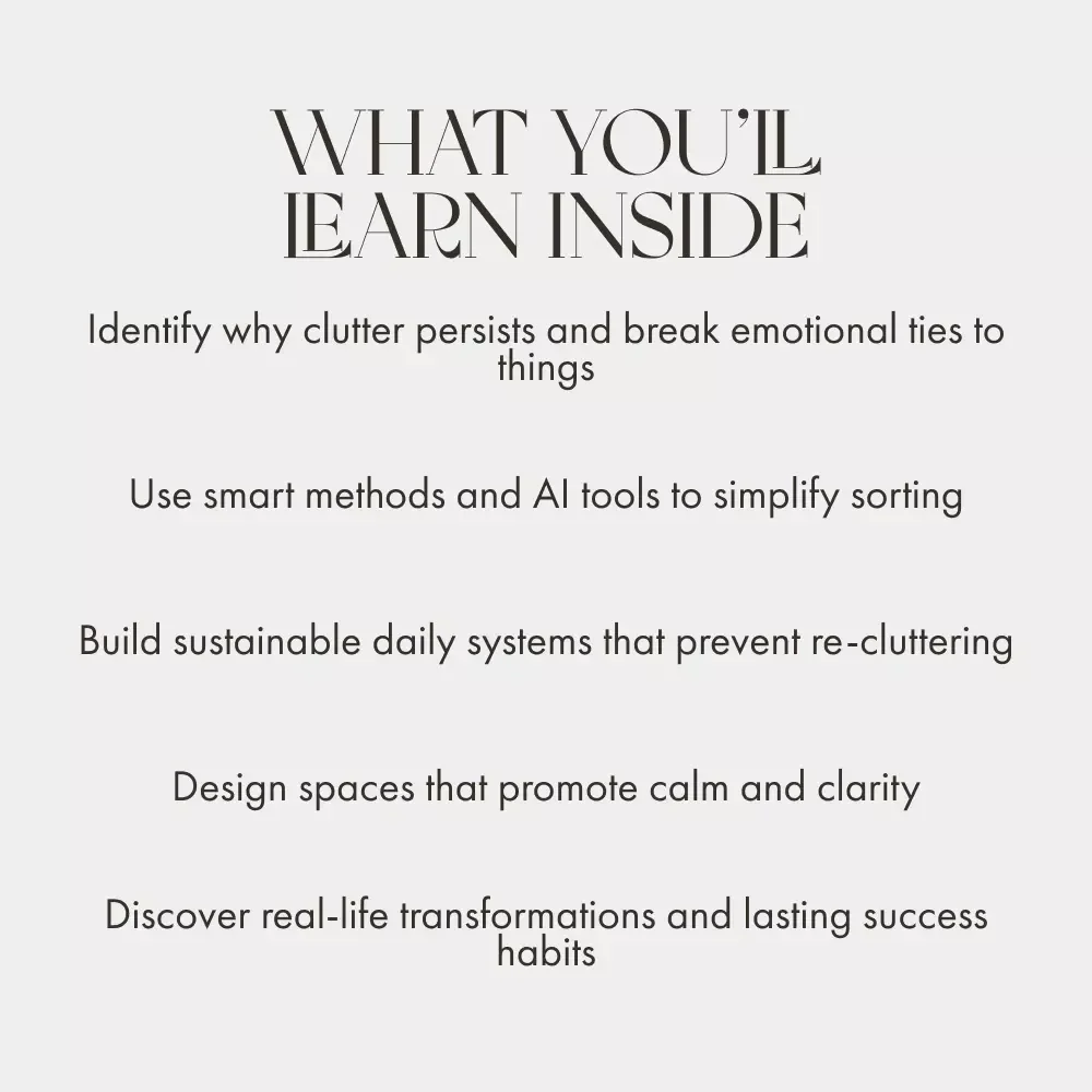 Clutter-Free Forever: Your Smart Guide to a Simplified Life | Digital Download Guide on How to Get Rid of Clutter Forever | Minimalist Home & Productivity eBook