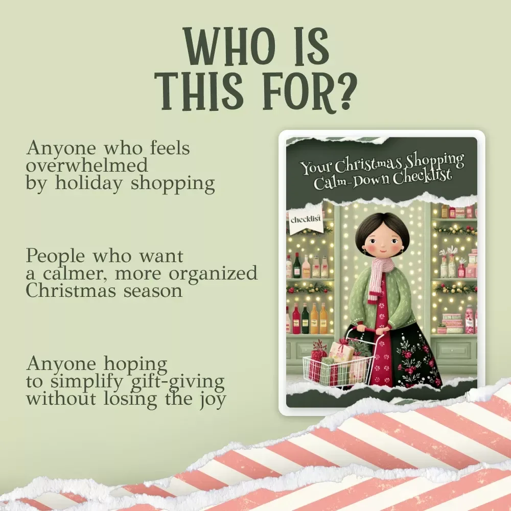 Your Christmas Shopping Calm-Down Checklist | Stress-Free Holiday Guide for Overwhelmed Shoppers | what to do when you're stressed about christmas shopping