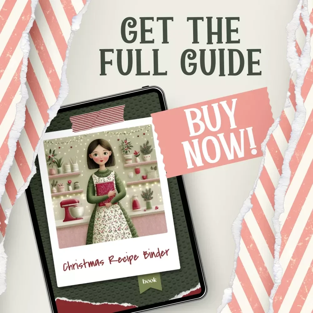 Christmas Recipe Binder | Festive Kitchen Organizer eBook | How to Create a Christmas Recipe Binder Step-by-Step for a Stress-Free Holiday