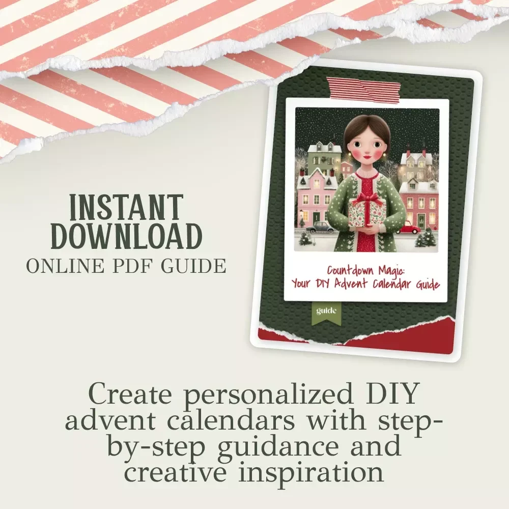 Countdown Magic: Your DIY Advent Calendar Guide – Printable Holiday eBook | how to make diy advent calendar | Festive DIY Guide for Creativity Lovers