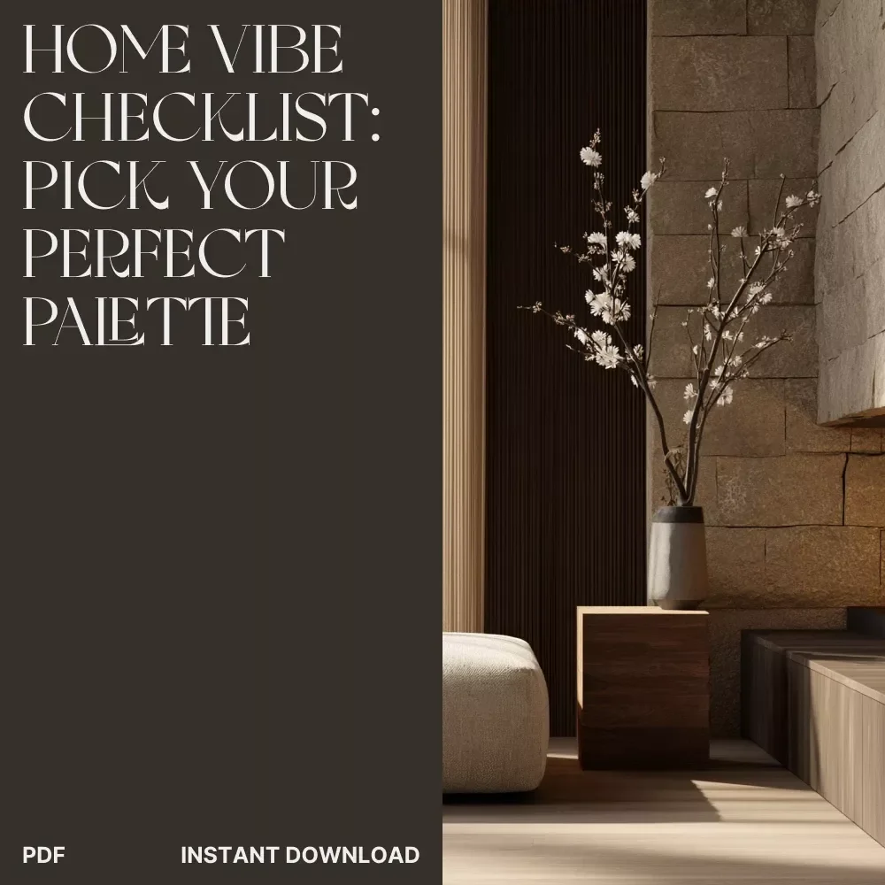 Home Vibe Checklist: Pick Your Perfect Palette | Digital Color Mood Guide | How to Set Home Mood with Color | Interior Design Checklist for Cozy, Vibrant & Calming Spaces