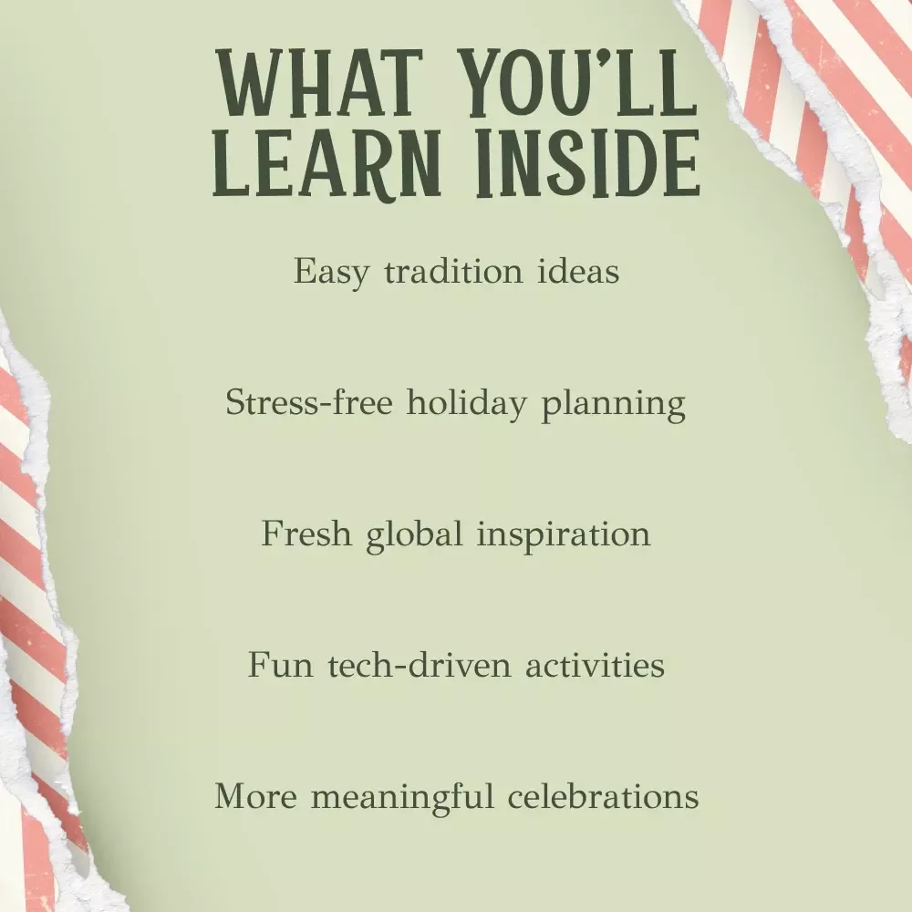 Christmas Around the Corner: Traditions, Tales, and Techy Twists – Ultimate Holiday Guide for Families, Teachers & Festive Planners | Digital Download | christmas traditions