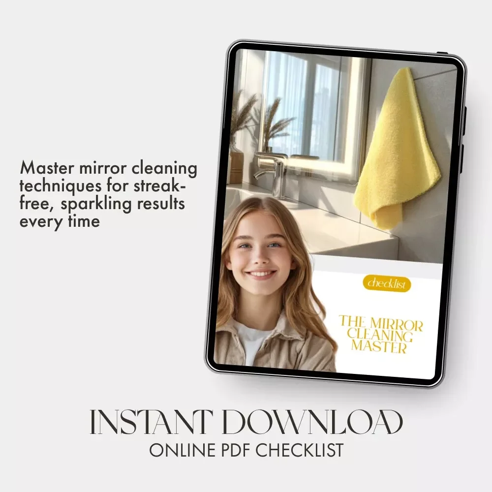 The Mirror Cleaning Master Checklist – Ultimate Guide on How to Keep Mirrors Clean, Streak-Free, and Sparkling Every Time