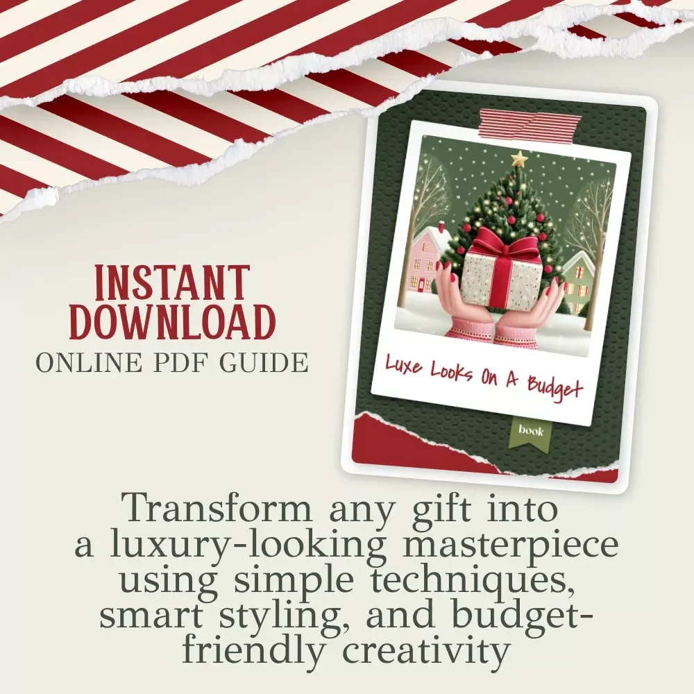 Luxe Looks on a Budget | Digital Download Gift-Wrapping Guide, Luxury Gift Presentation Tips, Budget-Friendly Gifting eBook, Printable Checklist