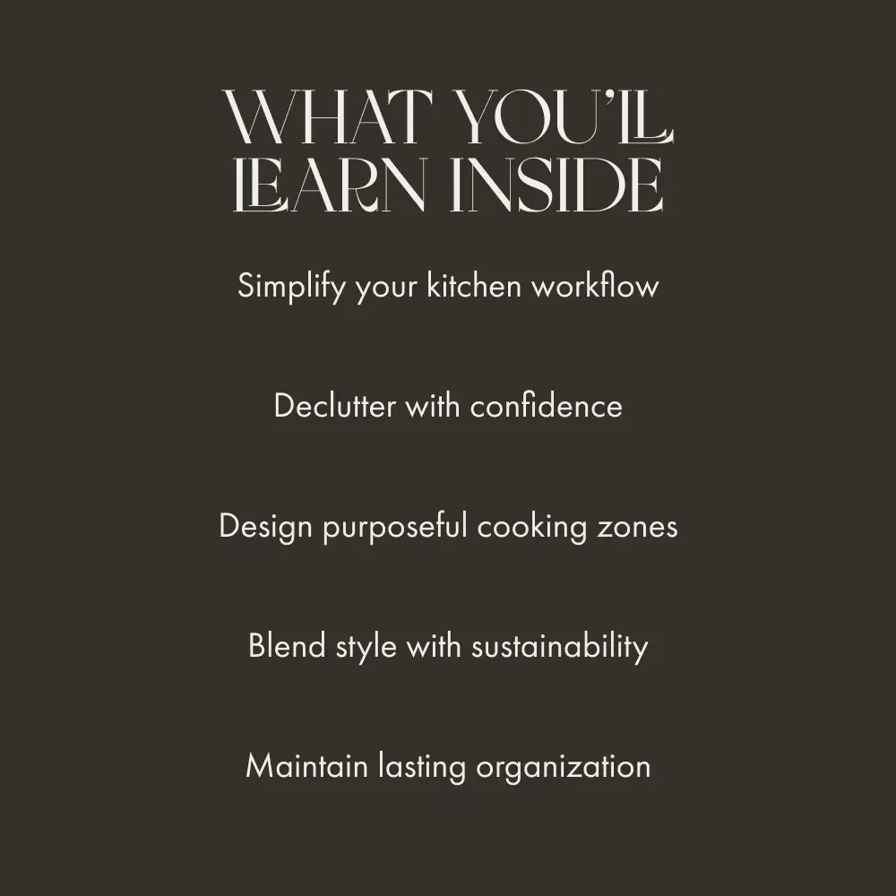 Smart Spaces Start in the Kitchen — A Practical Guide on How to Plan Kitchen Storage for Modern Homes | Digital Download for Decluttering, Organizing & Designing Smarter Kitchens