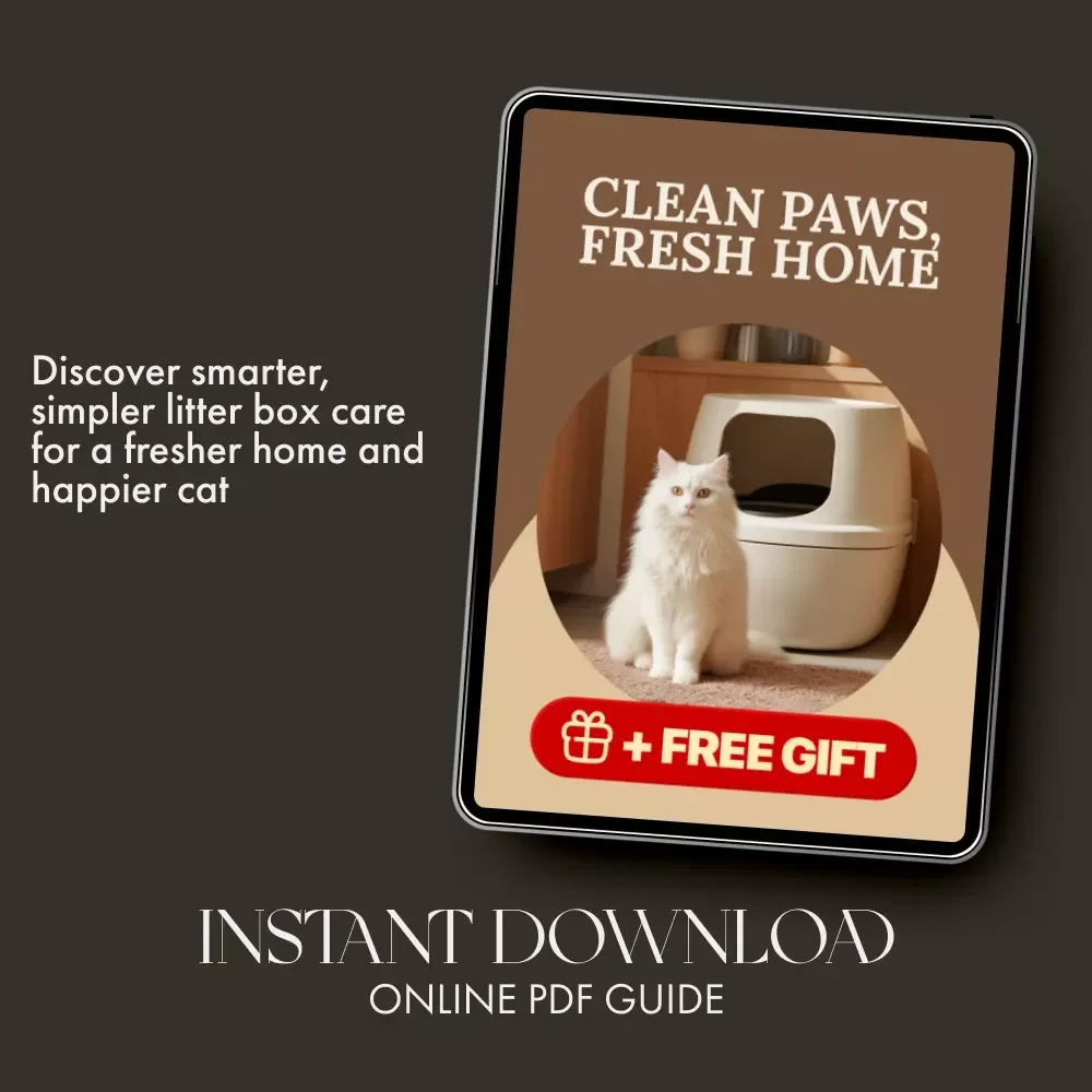 Clean Paws, Fresh Home | Cat Owner’s Guide to Odor-Free Living | Digital Download eBook & Printable Checklist for Cat Care, Litter Box Cleaning Routine, and Smart Pet Hygiene