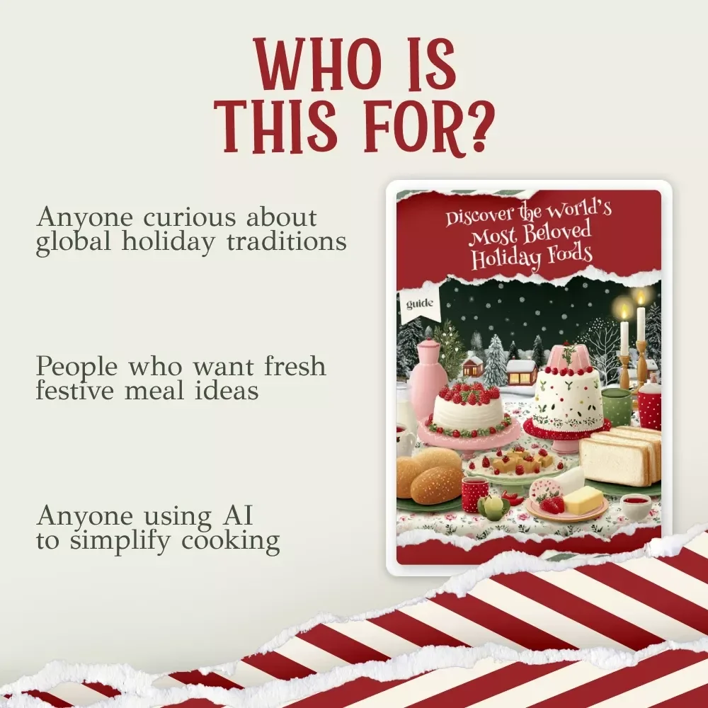 Discover the World’s Most Beloved Holiday Foods – Global Christmas Guide | Digital Download | Explore the most popular christmas foods around the world