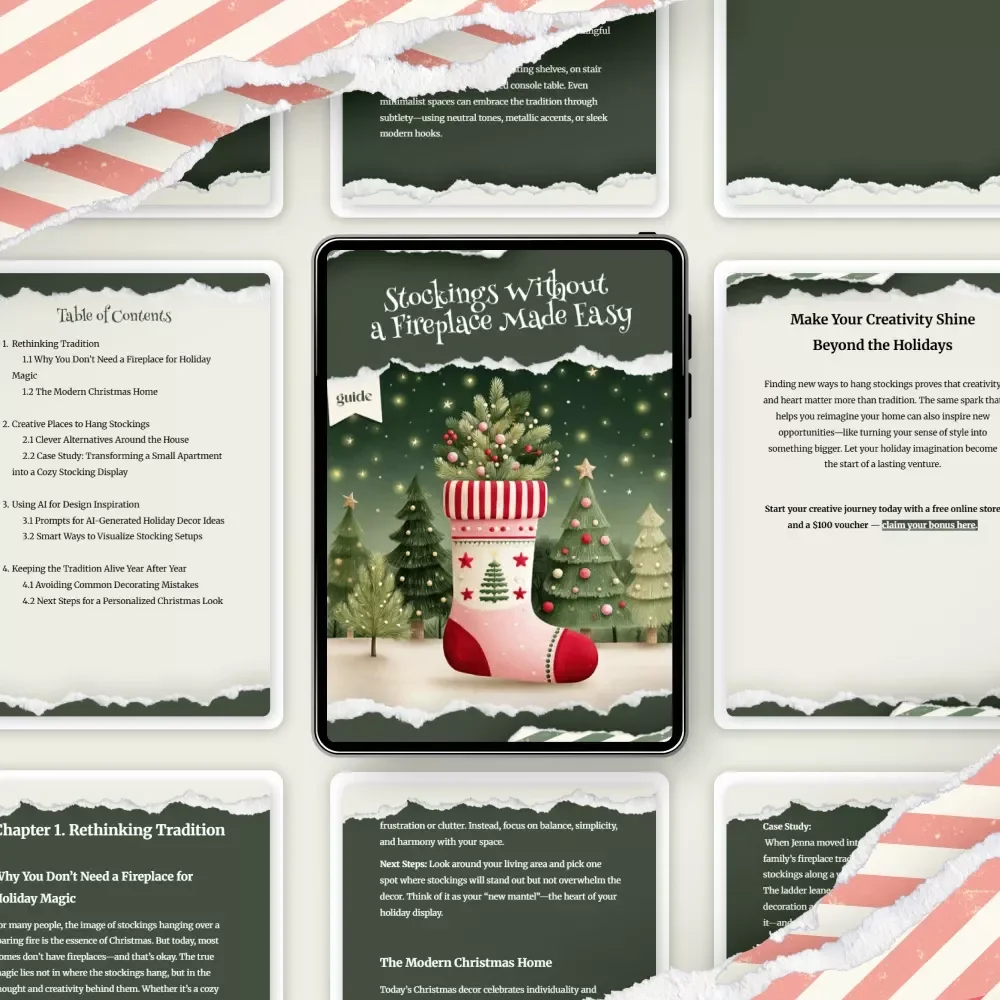 Stockings Without a Fireplace Made Easy | Holiday Decorating Guide for Small Spaces | Cozy Christmas Display Ideas | The best way to hang stockings without a fireplace
