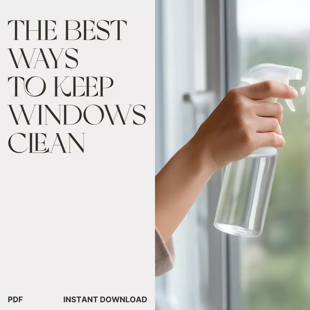 The Best Ways to Keep Windows Clean | Printable Window Cleaning Checklist | Digital Download for Streak-Free Shine, Eco-Friendly Glass Care & Smart Home Cleaning Tips