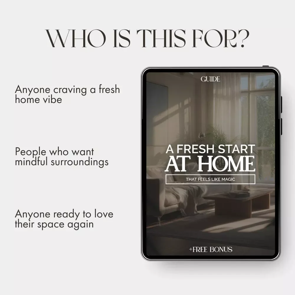 A Fresh Start at Home That Feels Like Magic — Transform Your Space & Learn What to Do to Change Home Atmosphere | Digital Home Energy Reset Guide, eBook, and Checklist