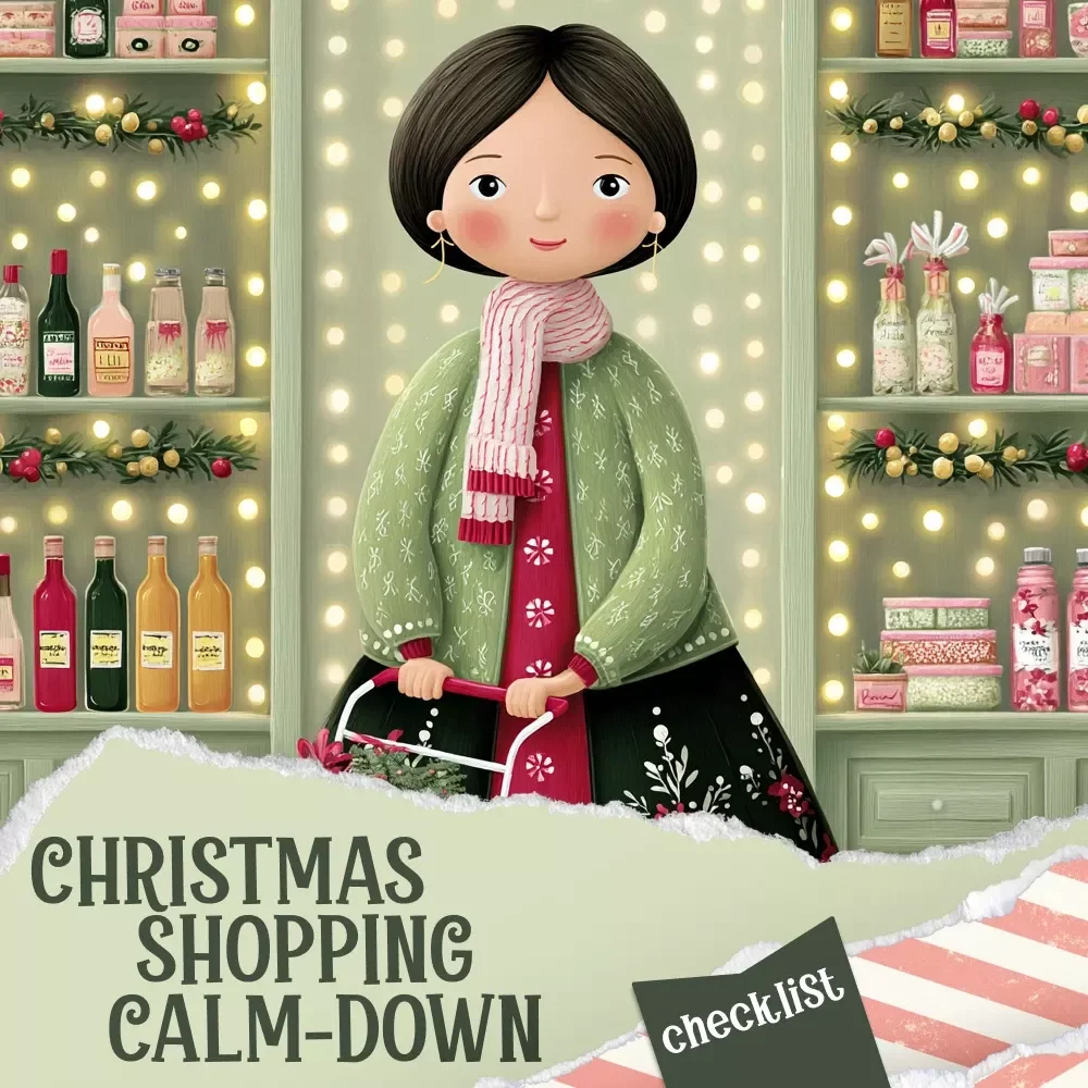 Your Christmas Shopping Calm-Down Checklist | Stress-Free Holiday Guide for Overwhelmed Shoppers | what to do when you're stressed about christmas shopping