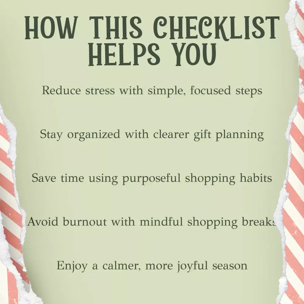 Your Christmas Shopping Calm-Down Checklist | Stress-Free Holiday Guide for Overwhelmed Shoppers | what to do when you're stressed about christmas shopping