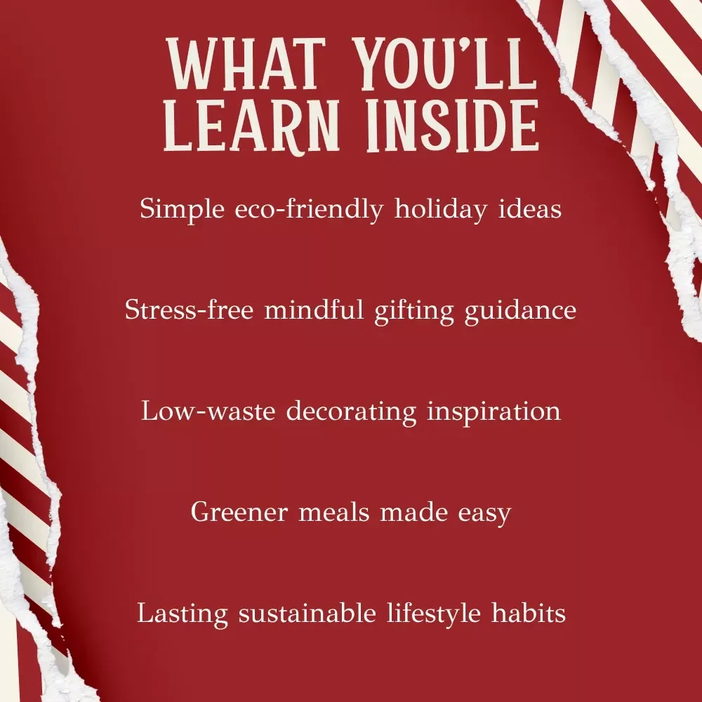 How to Celebrate Sustainable Christmas | Eco-Friendly Holiday eBook for Green Living | Guide to Mindful Gifting, Low-Waste Décor, and Earth-Friendly Traditions | how to have a sustainable christmas