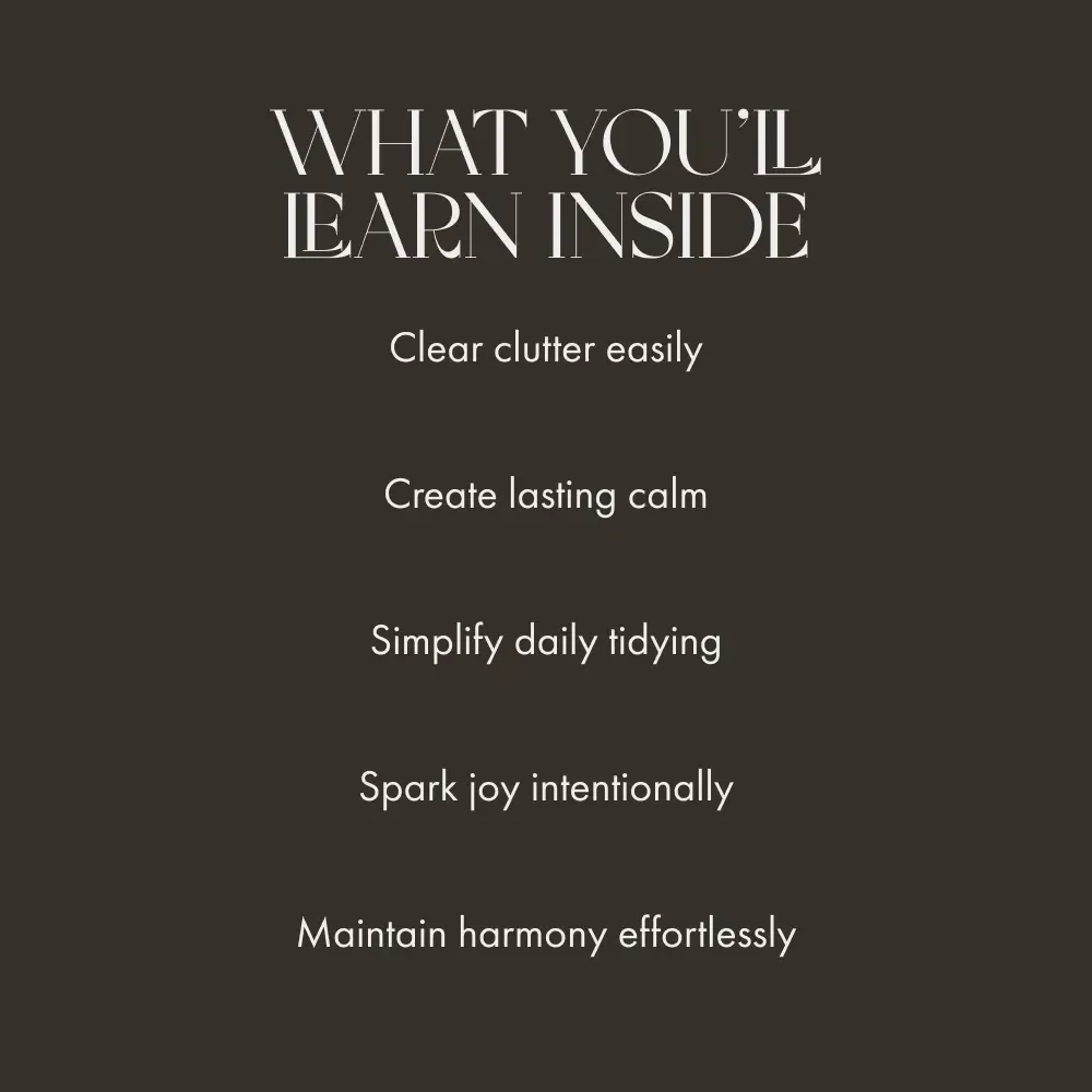 Clear Your Living Room with Joyful Tidying | KonMari Living Room Guide | Digital Download for Home Decluttering | How to Start KonMari in Living Room